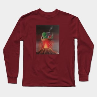 Volcanic Island Transformation Long Sleeve T-Shirt